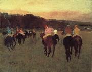 Edgar Degas Race horses in Longchamp oil painting reproduction